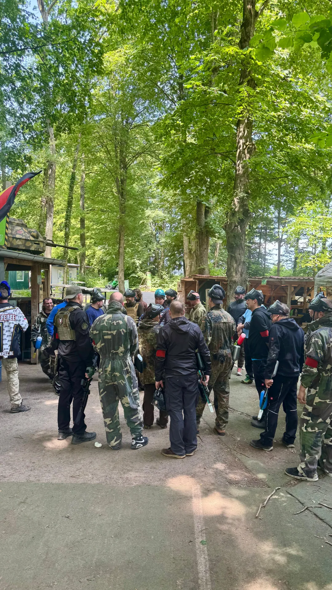 Arriving at Paintball